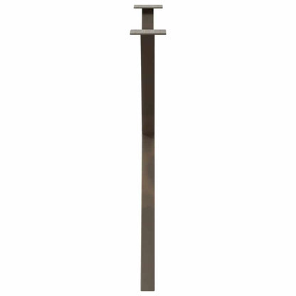 vidaXL Dining Table Legs X-Shaped 2 pcs Natural Steel 90x(72-73) cm Steel