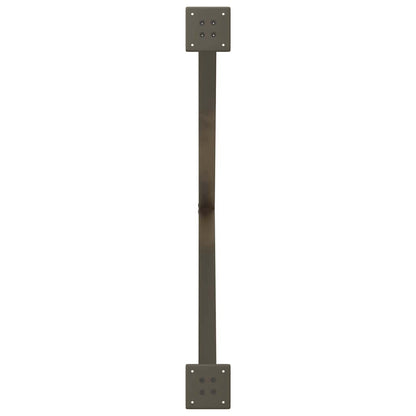 vidaXL Dining Table Legs X-Shaped 2 pcs Natural Steel 90x(72-73) cm Steel