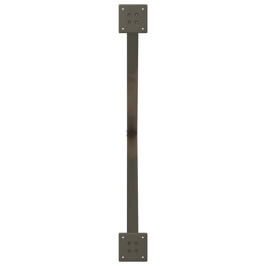 vidaXL Dining Table Legs X-Shaped 2 pcs Natural Steel 90x(72-73) cm Steel