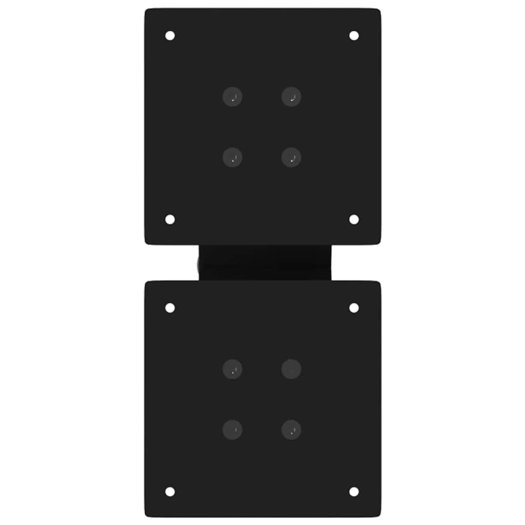 vidaXL Coffee Table Legs X-Shaped 2 pcs Black 30x(30-31) cm Steel