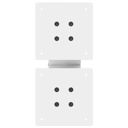 vidaXL Coffee Table Legs X-Shaped 2 pcs White 30x(30-31) cm Steel