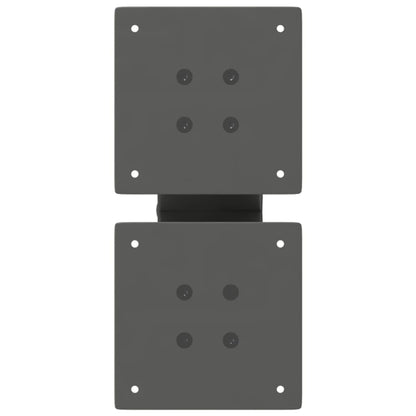 vidaXL Coffee Table Legs X-Shaped 2 pcs Anthracite 30x(30-31) cm Steel