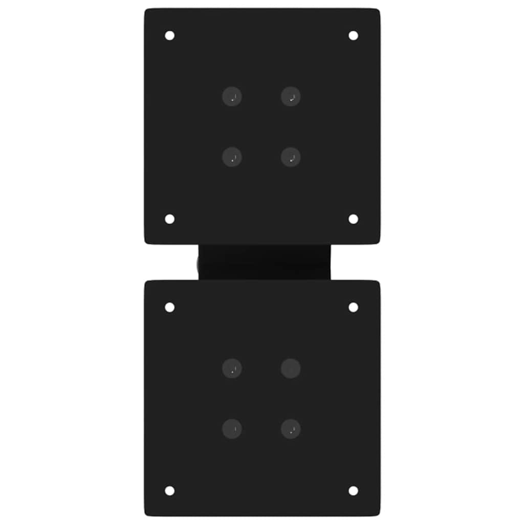 vidaXL Coffee Table Legs X-Shaped 2 pcs Black 40x(30-31) cm Steel