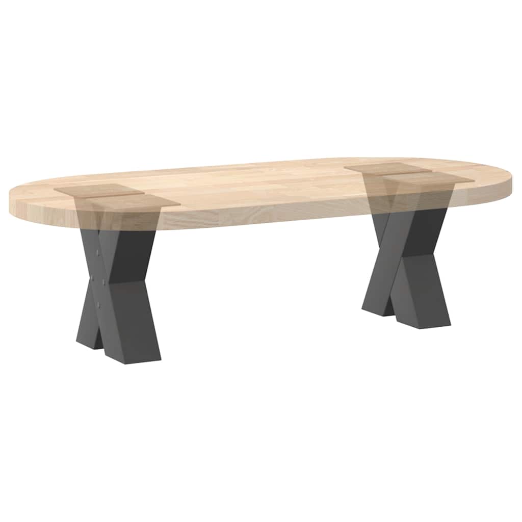 vidaXL Coffee Table Legs X-Shaped 2 pcs Anthracite 40x(30-31) cm Steel