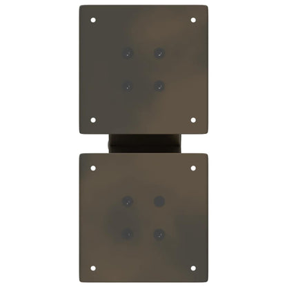 vidaXL Coffee Table Legs X-Shaped 2 pcs Natural Steel 40x(30-31) cm Steel