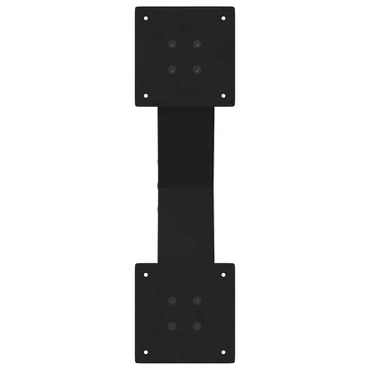 vidaXL Coffee Table Legs X-Shaped 2 pcs Black 50x(30-31) cm Steel