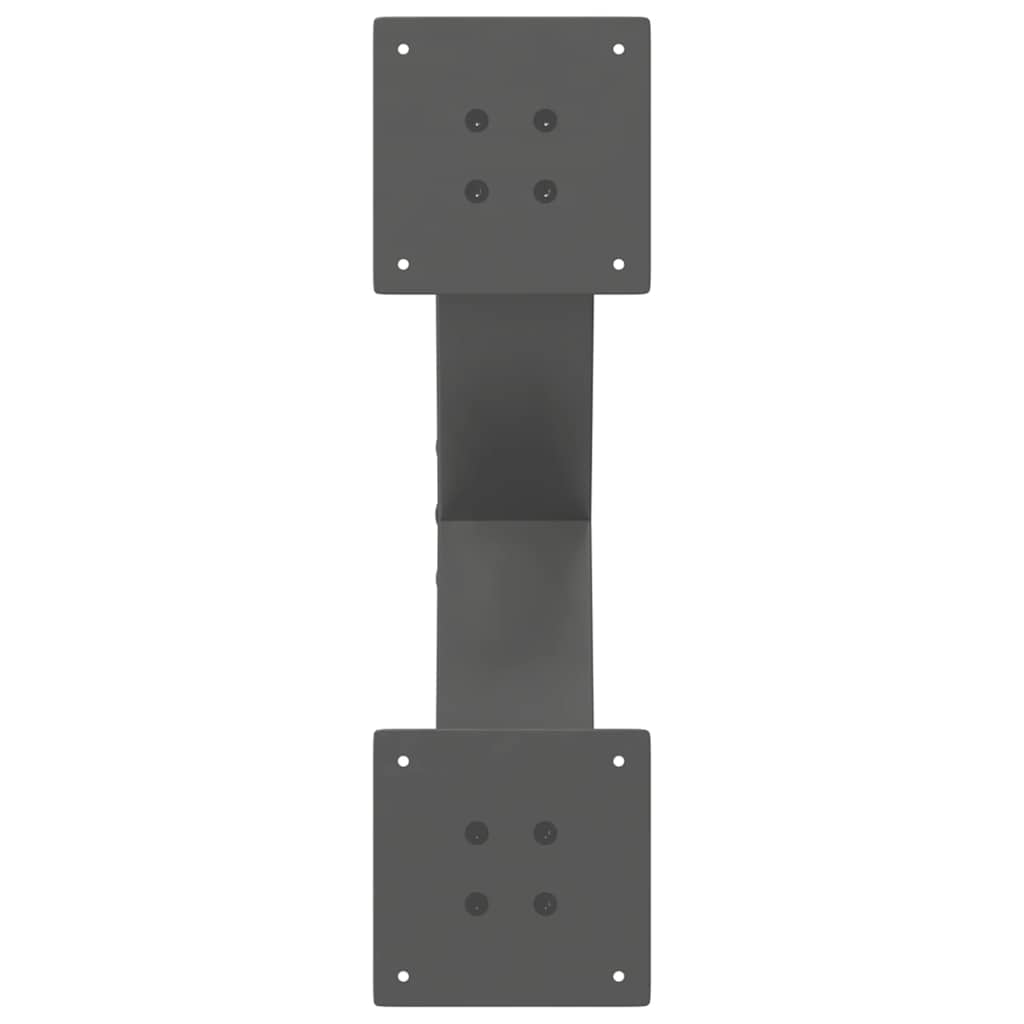vidaXL Coffee Table Legs X-Shaped 2 pcs Anthracite 50x(30-31) cm Steel