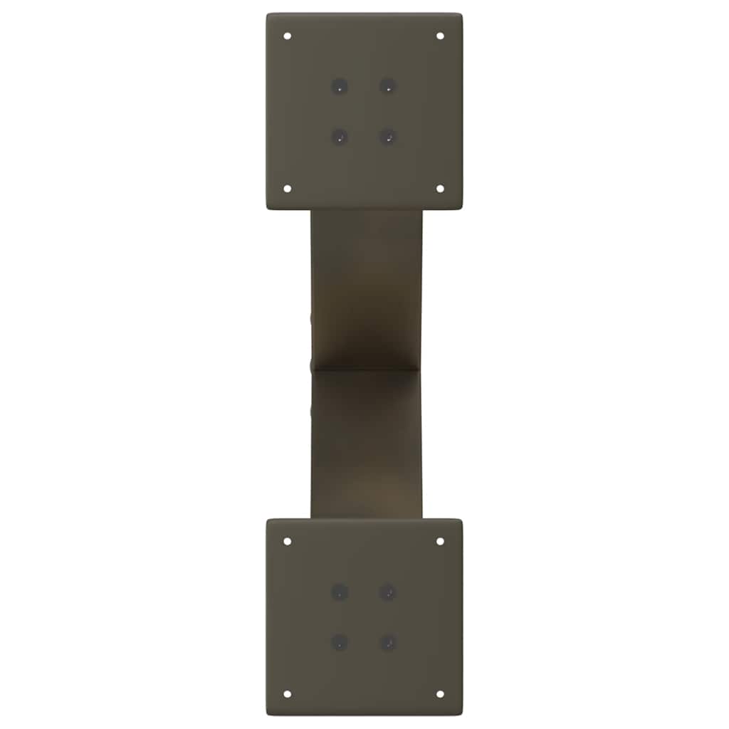 vidaXL Coffee Table Legs X-Shaped 2 pcs Natural Steel 50x(30-31) cm Steel