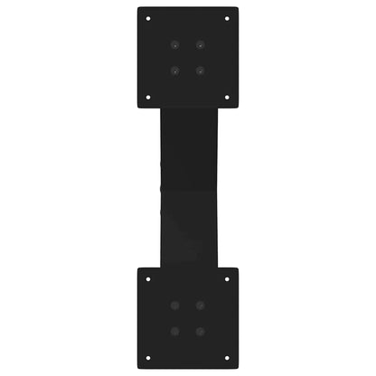 vidaXL Coffee Table Legs X-Shaped 2 pcs Black 60x(30-31) cm Steel