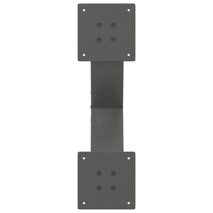 vidaXL Coffee Table Legs X-Shaped 2 pcs Anthracite 60x(30-31) cm Steel