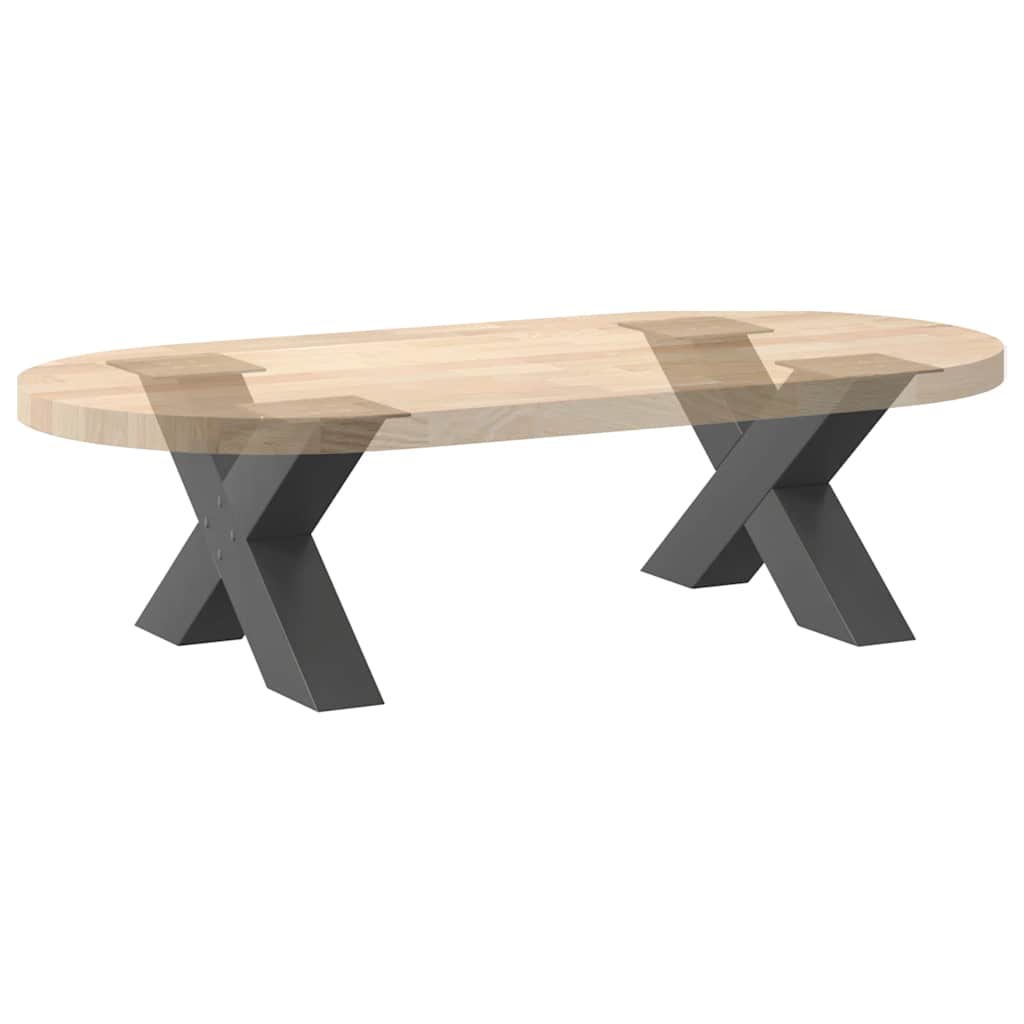 vidaXL Coffee Table Legs X-Shaped 2 pcs Anthracite 60x(30-31) cm Steel