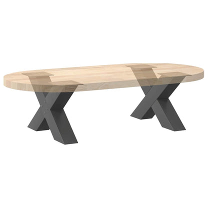 vidaXL Coffee Table Legs X-Shaped 2 pcs Anthracite 60x(30-31) cm Steel