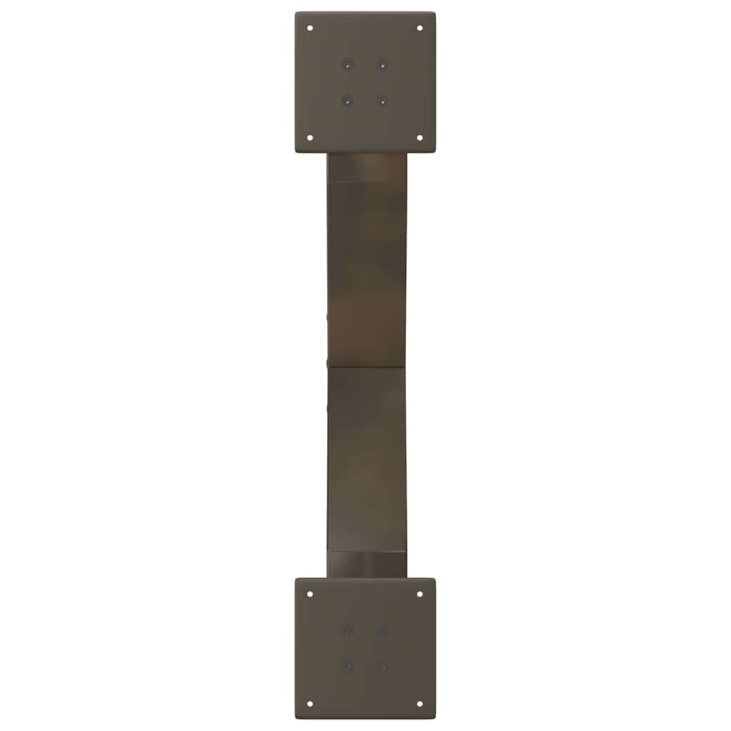 vidaXL Coffee Table Legs X-Shaped 2 pcs Natural Steel 70x(30-31) cm Steel