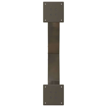 vidaXL Coffee Table Legs X-Shaped 2 pcs Natural Steel 70x(30-31) cm Steel