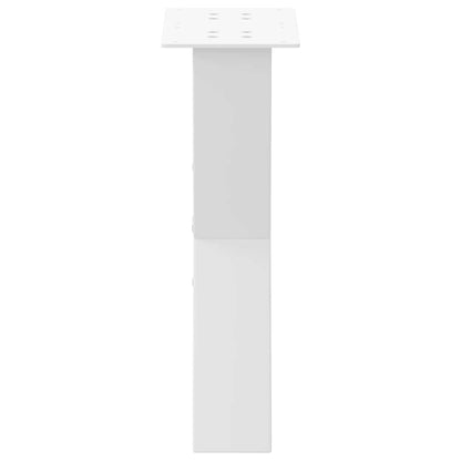 vidaXL Coffee Table Legs X-Shaped 2 pcs White 28x(42-43) cm Steel