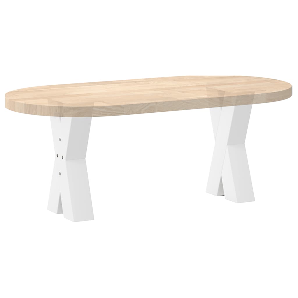 vidaXL Coffee Table Legs X-Shaped 2 pcs White 28x(42-43) cm Steel