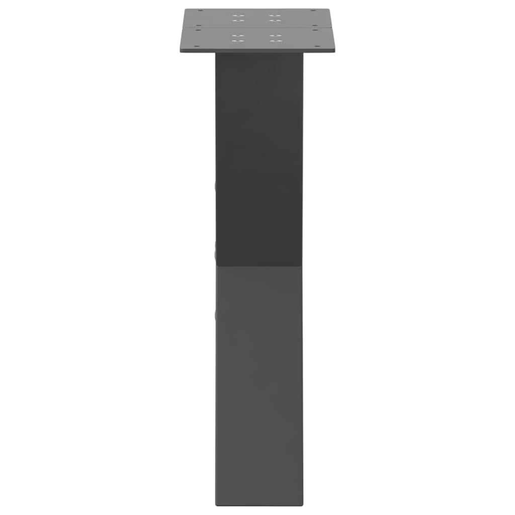 vidaXL Coffee Table Legs X-Shaped 2 pcs Anthracite 28x(42-43) cm Steel