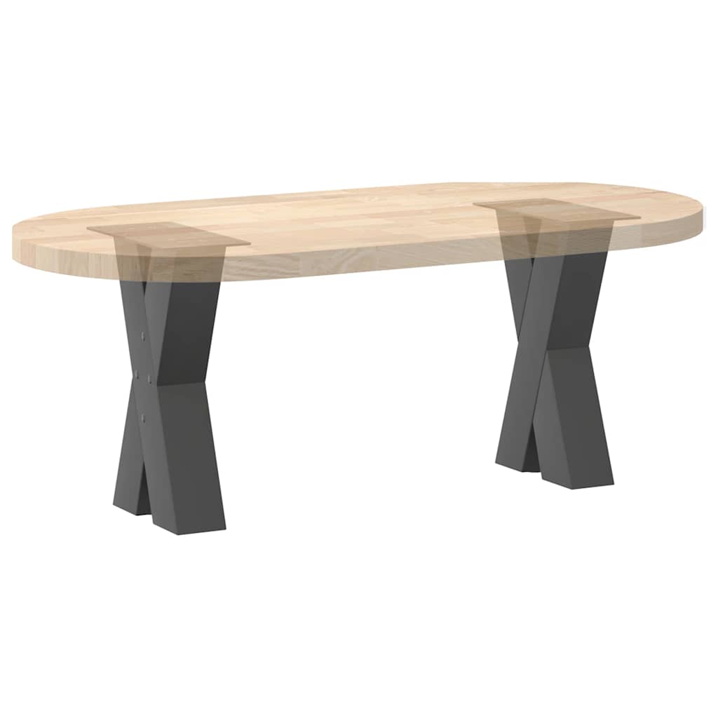 vidaXL Coffee Table Legs X-Shaped 2 pcs Anthracite 28x(42-43) cm Steel