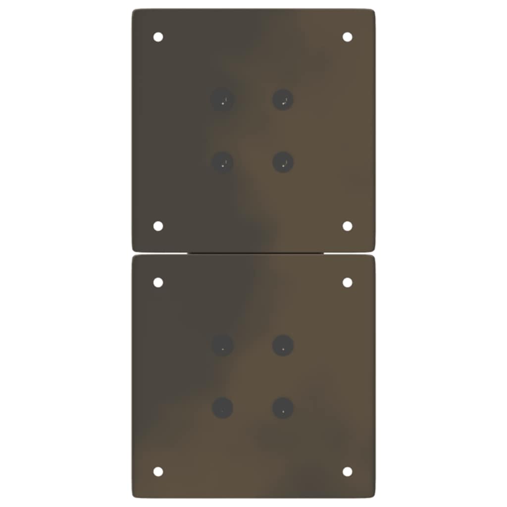 vidaXL Coffee Table Legs X-Shaped 2 pcs Natural Steel 38x(42-43) cm Steel