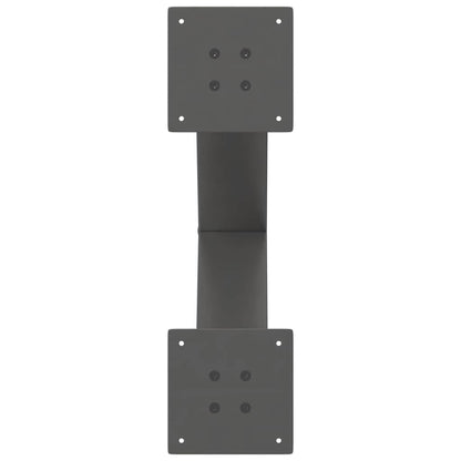 vidaXL Coffee Table Legs X-Shaped 2 pcs Anthracite 50x(42-43) cm Steel