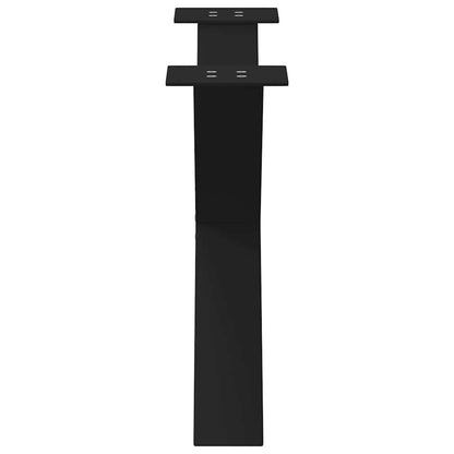 vidaXL Coffee Table Legs X-Shaped 2 pcs Black 70x(42-43) cm Steel