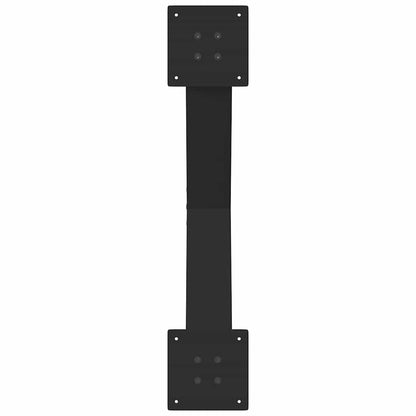 vidaXL Coffee Table Legs X-Shaped 2 pcs Black 70x(42-43) cm Steel
