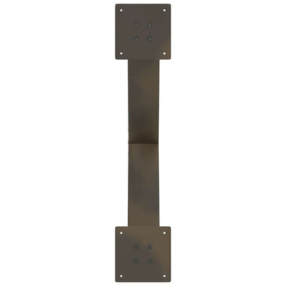 vidaXL Coffee Table Legs X-Shaped 2 pcs Natural Steel 70x(42-43) cm Steel