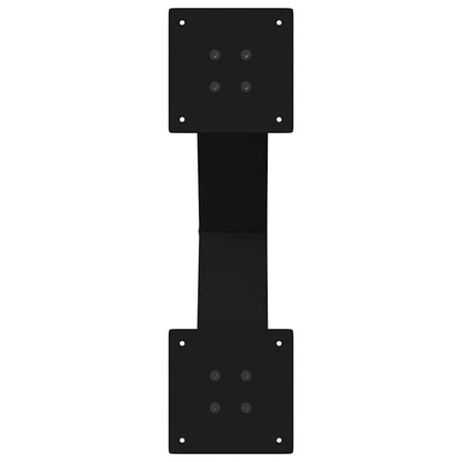 vidaXL Dining Table Legs X-Shaped 2 pcs Black 50x(72-73) cm Steel