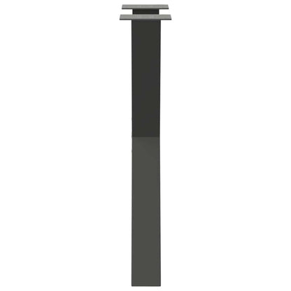 vidaXL Dining Table Legs X-Shaped 2 pcs Anthracite 50x(72-73) cm Steel