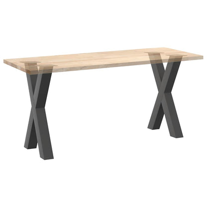 vidaXL Dining Table Legs X-Shaped 2 pcs Anthracite 50x(72-73) cm Steel