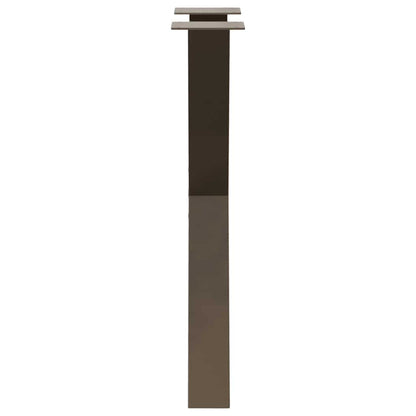 vidaXL Dining Table Legs X-Shaped 2 pcs Natural Steel 50x(72-73) cm Steel