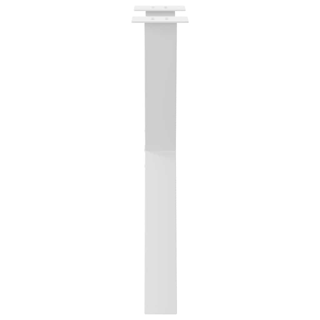 vidaXL Dining Table Legs X-Shaped 2 pcs White 60x(72-73) cm Steel