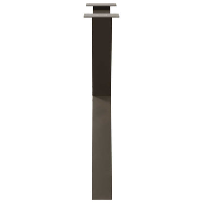 vidaXL Dining Table Legs X-Shaped 2 pcs Natural Steel 70x(72-73) cm Steel