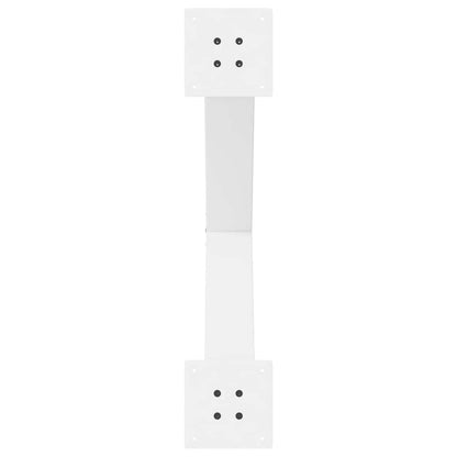 vidaXL Dining Table Legs X-Shaped 2 pcs White 80x(72-73) cm Steel
