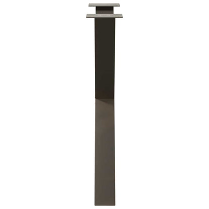vidaXL Dining Table Legs X-Shaped 2 pcs Natural Steel 80x(72-73) cm Steel
