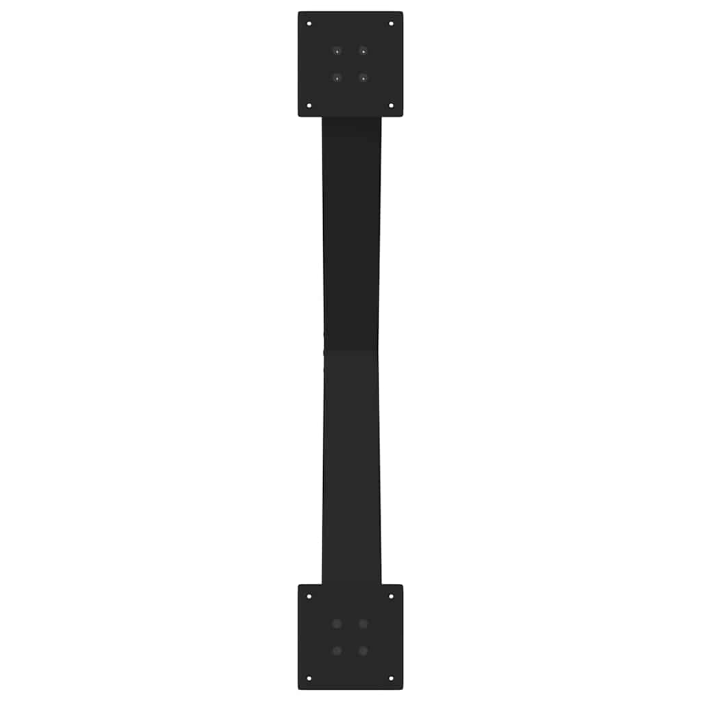 vidaXL Dining Table Legs X-Shaped 2 pcs Black 90x(72-73) cm Steel