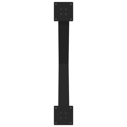vidaXL Dining Table Legs X-Shaped 2 pcs Black 90x(72-73) cm Steel