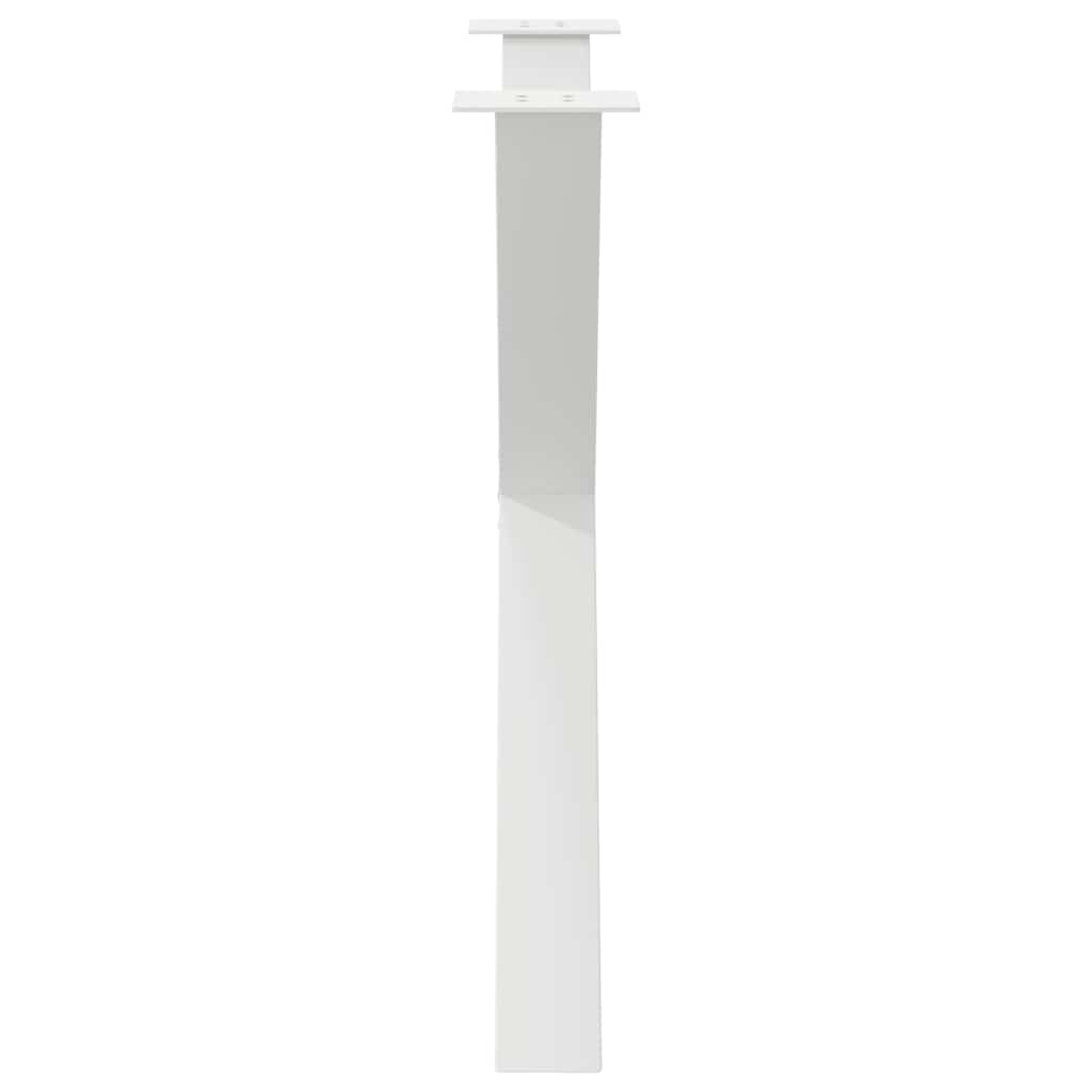 vidaXL Dining Table Legs X-Shaped 2 pcs White 90x(72-73) cm Steel