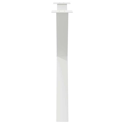 vidaXL Dining Table Legs X-Shaped 2 pcs White 90x(72-73) cm Steel
