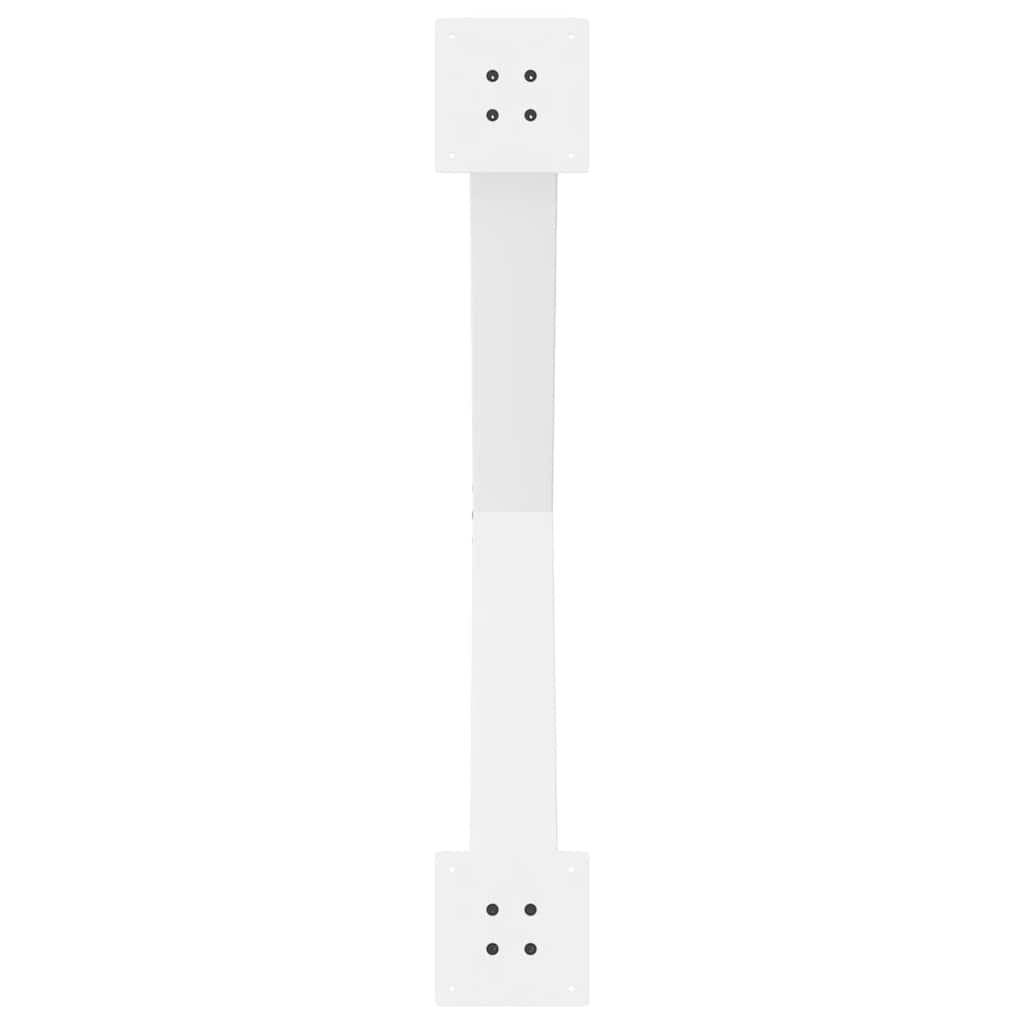 vidaXL Dining Table Legs X-Shaped 2 pcs White 90x(72-73) cm Steel