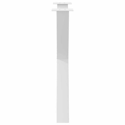 vidaXL Dining Table Legs X-Shaped 3 pcs White 70x(72-73) cm Steel