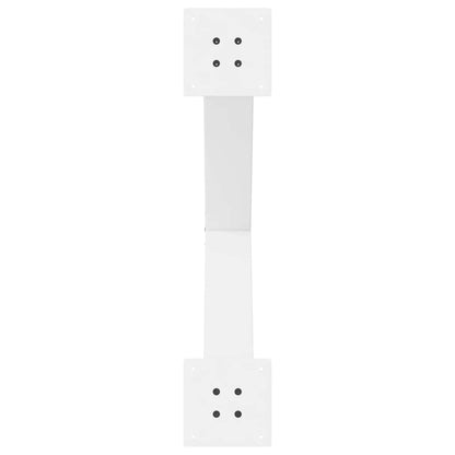 vidaXL Dining Table Legs X-Shaped 3 pcs White 70x(72-73) cm Steel