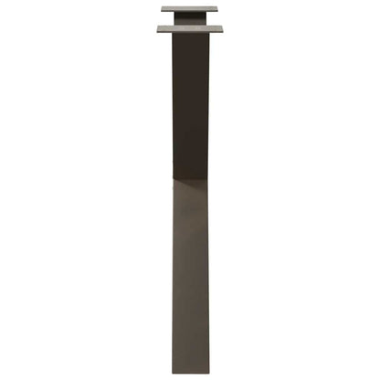 vidaXL Dining Table Legs X-Shaped 3 pcs Natural Steel 70x(72-73) cm Steel