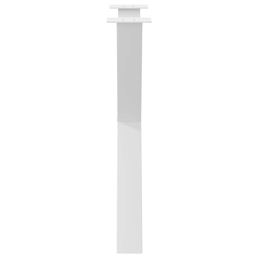 vidaXL Dining Table Legs X-Shaped 3 pcs White 80x(72-73) cm Steel
