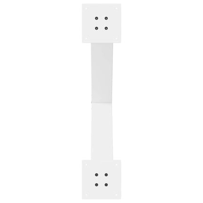 vidaXL Dining Table Legs X-Shaped 3 pcs White 80x(72-73) cm Steel