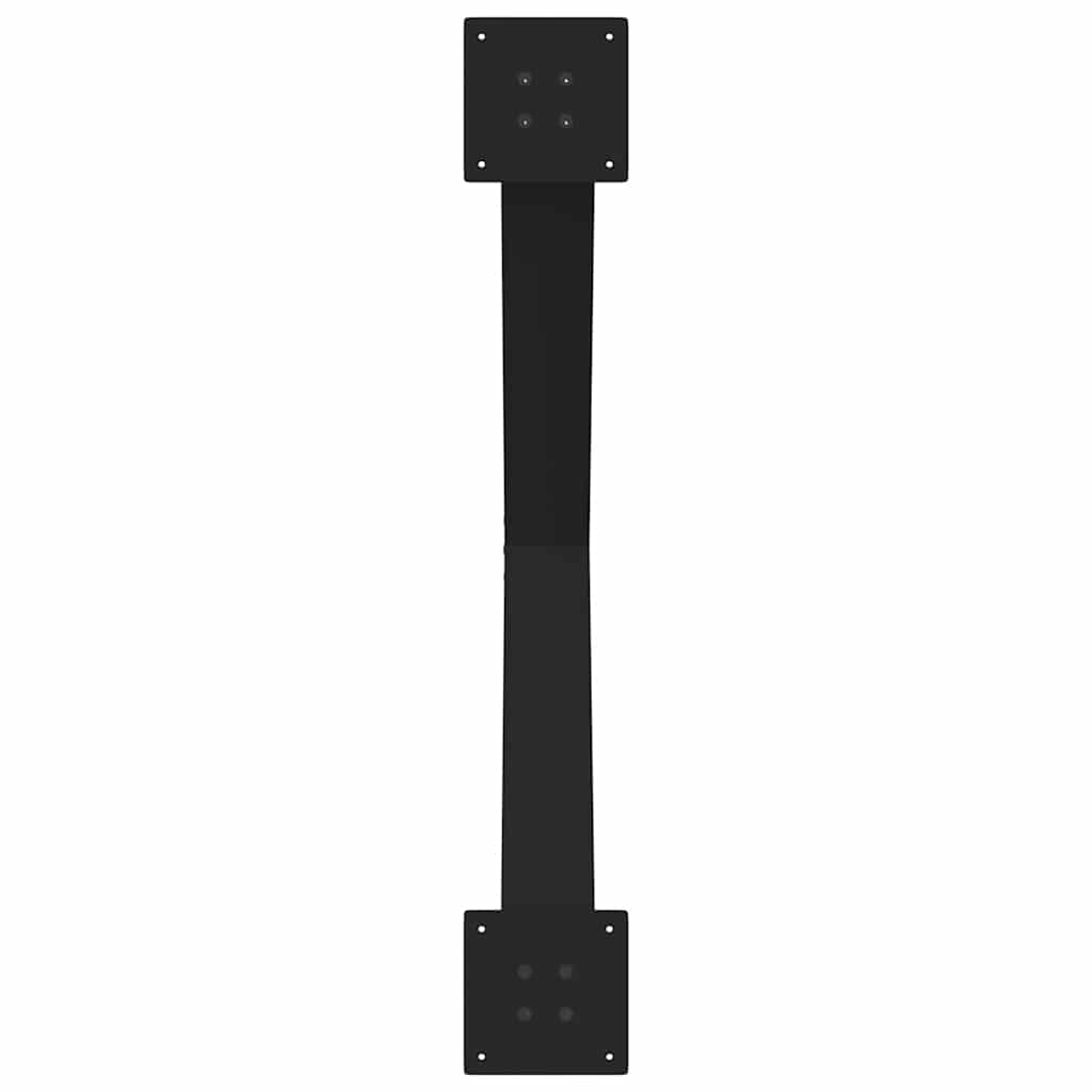 vidaXL Dining Table Legs X-Shaped 3 pcs Black 90x(72-73) cm Steel