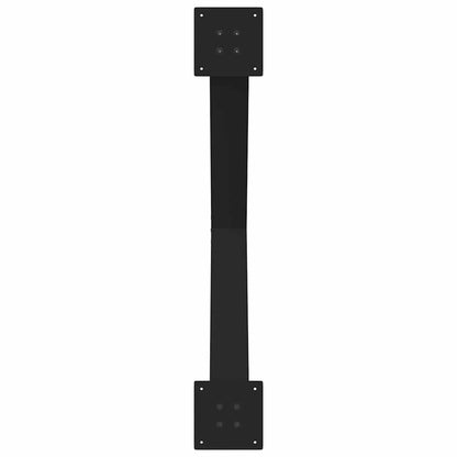 vidaXL Dining Table Legs X-Shaped 3 pcs Black 90x(72-73) cm Steel