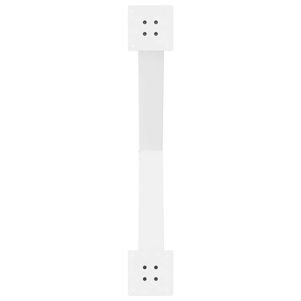 vidaXL Dining Table Legs X-Shaped 3 pcs White 90x(72-73) cm Steel