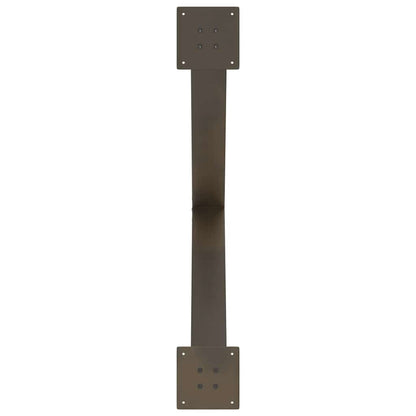 vidaXL Dining Table Legs X-Shaped 3 pcs Natural Steel 90x(72-73) cm Steel