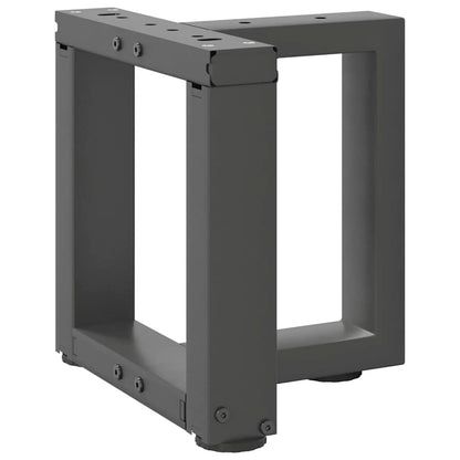 vidaXL Coffee Table Legs T-Shaped 2 pcs Anthracite 30x25x(30-31) cm Steel